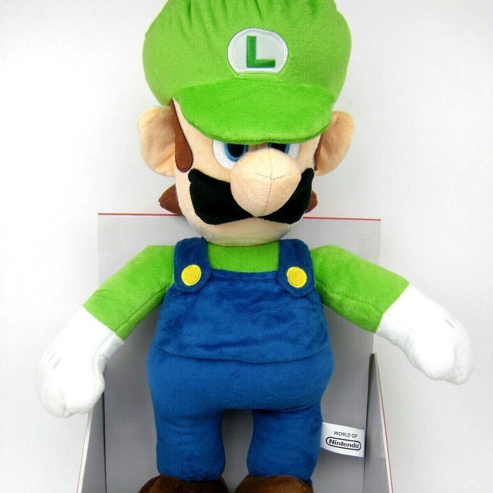 Super Mario Luigi Jumbo Plush World Of Nintendo Official Licensed Product NEW
